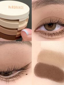 Three-Layer Matte Eyeshadow Palette Pearl Cold Brown Earth Tone Student Affordable Natural Look Beauty Makeup Palette