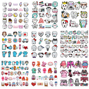 hot toys | 10-46Pcs Doctor Nurse Tooth Shoes Charms PVC Clogs Sandals Shoe Decoration Accessories Wristband Buckle for Kids Friends Gifts