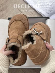 UECLE MA | Warm Thick Soled Fur Lined Snow Boots