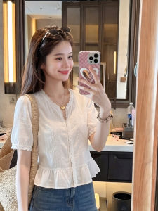 PAIBOLI | Áo Blouse Nữ Tay Bồng Ren Thiết Kế Dáng Đẹp