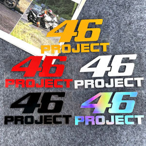 หมวกกันน็อกสติกเกอร์ติดมอเตอร์ไซค์หมายเลข46รถจักรยานยนต์ Rossi ทันสมัยสติกเกอร์เลเซอร์สีกันน้ำส่วนบุคคล