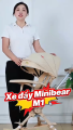 Xe đẩy gấp gọn Minibear cao cấp, 2 chiều cao cấp, điều chỉnh ngồi nằm 175°, có màn che chống nắng, bánh xe địa hình. 