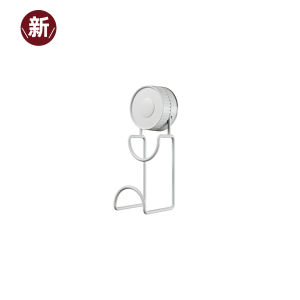 Japanese Style Strong Vacuum Absorption Bathroom Storage Rack Face Basin Holder Wall Mounted Hook round Shape Max Load 1-5kg