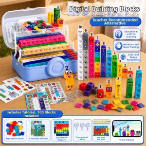 MINGZHUO | Educational Number Cube Blocks Large Granules Compatible