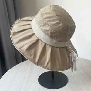 Colorful Foldable Fishing Hat Womens Summer Travel Outdoor Sun Protection Large Brim Quick Dry Anti-Uv Hat Casual Style Polyester Fiber