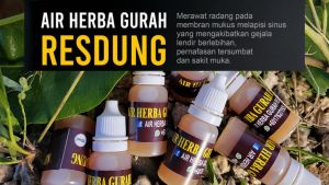 Muar HQ Ubat Resdung seller tunggal [lain itu fake product]- Gurah Titits Keluar Lapisan Hingus Pekat | Eye Ear Nose Throat Care | Red liquid in white dropper bottles | For nasal congestion relief