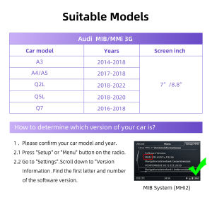 Ezonetronics | EzoneTronics OEM Screen Upgrade Decoder Box for Audi A4 A5 Q2L Q5L Q7 2014-2022 7"/8.8" Screen MIB with CarPlay & Android
