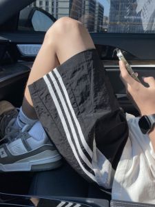 Quick Dry Ice Silk Mens Shorts Summer Thin Five-Part Basketball Sport Pants Breathable Lightweight Casual Trousers