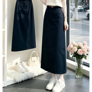 Shalldoer | Elegant Languid Style Summer Outfit Hollow Top High Waist Skirt Set