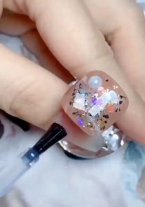 Set 12 hộp nhũ kim tuyến vảy cá khổng tước 12 màu trang trí móng nail