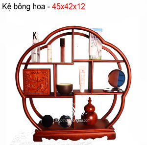 Kệ trang trí gỗ gỏ đỏ kệ gỗ mini hình mây cỡ 42cm