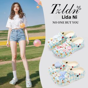 Womens Indoor Outdoor Thick Bottom Arch Support Slippers Anti-Slip Odor Resistant Summer Flip Flops Cute Style EVA Material