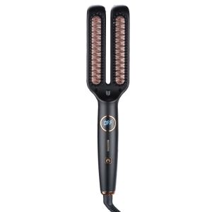 Hair Straightener Brush 2 In 1 Quick Heating Smoothing Brush Lcd Digital Anti Scalding One Step Hair Straightener Comb