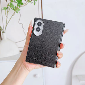 szhaiyu | For Samsung Galaxy Z Fold 8 Ultra Z Fold 8 PU Leather Case With Hinge Protection Shockproof Electroplating Back Cover Funda