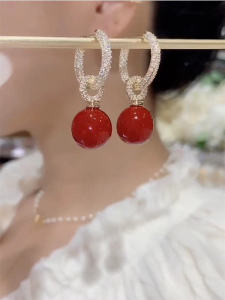 Bông Tai Đậu Tình Yêu Nhúng Siêu Ngọc Trai Thời Trang Sành Điệu Cá Tính Thời Trang/ Phong Cách Bông Tai Hình Bông Tai Ngọc Trai Phong Cách Pháp Nữ Trang Sức