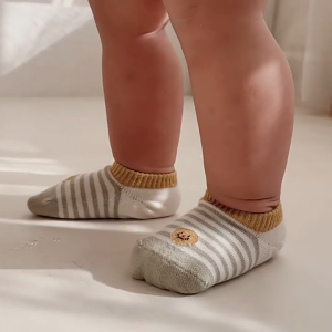 Spring Summer Kids Boat Socks Thin Cotton Breathable Boys Girls No-Show Socks Cute Cartoon Seamless Non-Slip Baby Socks