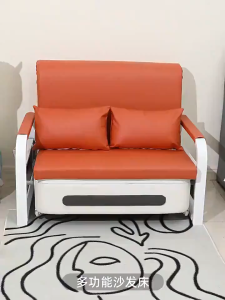 MEGA PRIME QUALITY Nordic-style folding dual-purpose sofa bed with pull-out storage box and high-density sponge cushion