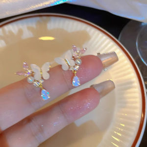 Bông Tai Bướm Đá Zircon Ngọt Ngào