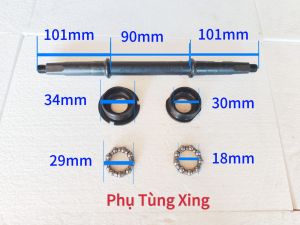 Bộ trục giữabộ đạnbộ chén giữa trục cốt xe điện Trục giữa xe đạp điệntrục giữa gắn bàn đạp phụ kiện phụ tùng xe điện