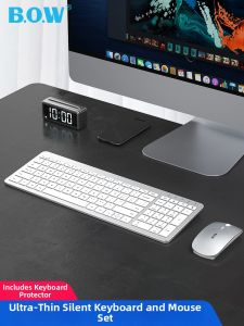 B.O.W | Quiet Keyboard Mouse Set for Apple Laptops Women Office