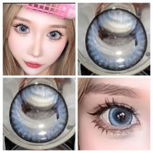 คอนแทคเลนส์ รุ่น Monday สีฟ้า/Blue (0.00)-(-7.00) รายเดือน