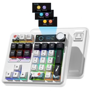 womier | Bàn Phím Cơ Không Dây Mini Womier SK30 Có Đèn Nền RGB Numpad Màn Hình Núm Đa Phương Tiện Dành Cho Máy Tính Để Bàn Máy Tính Bảng Máy Tính Xách Tay