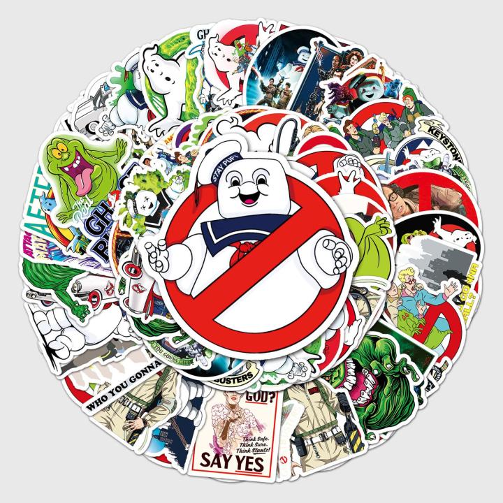 Ghostbusters Graffiti DIY Skateboard Water Cup Luggage Sticker Waterproof Cross-Border Trend TV Show Decal Paper Sheet