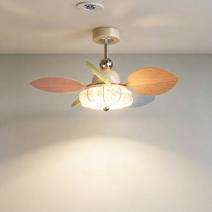 HUANGJIANG | Dopamine Colors Macaron Style Childrens Room Ceiling Fan Light