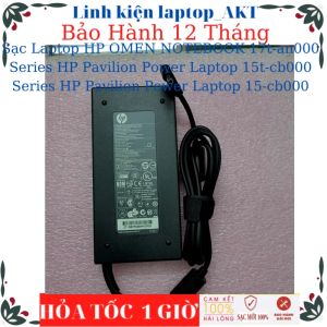 Sạc Laptop HP OMEN NOTEBOOK 17t-an000 Series HP Pavilion Power Laptop 15t-cb000 Series HP Pavilion Power Laptop 15-cb000 Series Sạc HP 19.5V-7.7A-150W chân kim nhỏ(4.5*3.0)