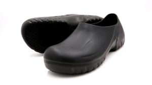 VINCENT Men Women Chef Shoes Kitchen Cook Shoes Black Slip on Formal Safety Work Shoes for Chef Oil-proof &Slip Resistant Shoes Professional Hospital Medical White Nurse Shoes EVA Rain Loafers