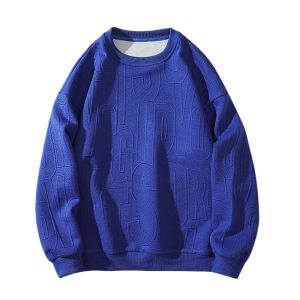 Retro Letter High-End Round Neck Loose Casual Sweatshirt
