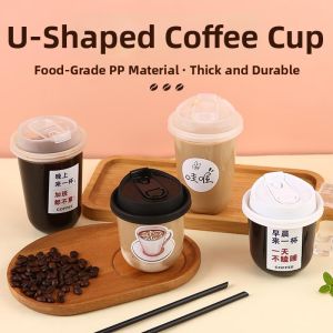 ZUOLEJIA | Transparent Takeout Coffee Cup