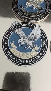 High-Quality Eagles Emblem: A Custom 4 Colors Emblem with 3M Adhesive