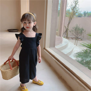 ชุดเดรสเด็กผู้หญิงสไตล์เกาหลีฤดูร้อน ชุดเด็กน่ารักและทันสมัย กางเกงขายาว ชุดเด็ก 2-7 ปี เสื้อผ้าเด็ก ชุดเด็ก