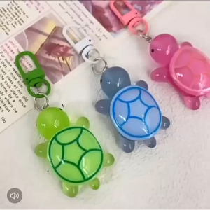 Mini Small Turtle Keychain Colorful Acrylic Animal Pendant Backapck DIY Accessories Children DayGift