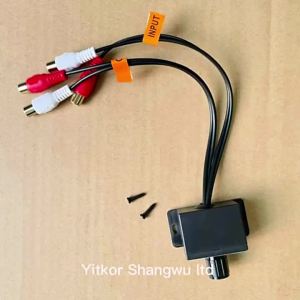 In Line Car Audio RCA Level Controller 2 Channel Volume Bass Gain Control Knob for Car Amplifier Subwoofer with Cable Screws Kit