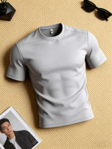 Moisture Wicking Ice Silk Breathable Elastic T-shirt