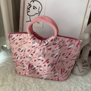 Cartoon Multifunctional Large Capacity KT Kitten Pattern Mummy Bag Portable Hand Bag Mother and Baby Maternity Package Appearance Small Bag