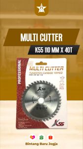 K55 Multi Cutter 4" x 40T - Circular Saw Blade Mata Pisau Potong Kayu