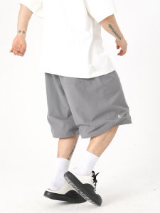 KXLFCHN Retro Japanese Streetwear Casual Workwear Shorts Mens Summer Thin Loose Wide Leg Functional Shorts Youth Fashion