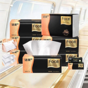 C&S | Large Moisturizing Black Face Paper Towels 130 Sheets/Pack