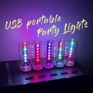 RGB LED Ambient Light 13 Modes Plug and Play USB Car Interior Accessories Decor Gift Idea Touch Switch Multicolor Accent Lamp