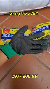 [GIÁ SỈ] Bịch 12 đôi găng tay phủ sơn găng tay bảo hộ lao động găng tay sợi mút găng tay phủ PU