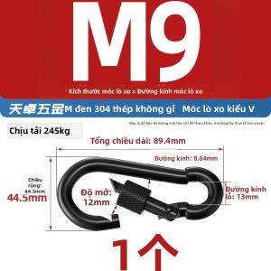 TIANZHUOJINSHU | Móc Khóa Đa Năng Inox Chốt Lò xo