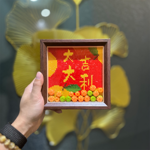 Glass Photo Frame Diamond Stitching New Year Gift Lucky 2025 Full Diamond Painting DIY Cross Stitch Table Top New Model
