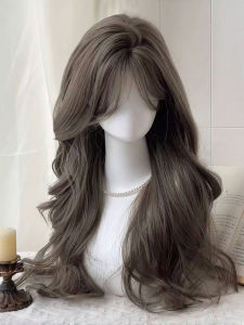 Korean Style Long Wavy Wig Light Brown