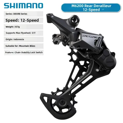 SHIMANO | 12 Speed Mountain Bike Rear Derailleur M6100 M7100 M8100 M7120 XT SLX DEORE 12S Compatible for MTB Biking Durable and Smooth Shifting