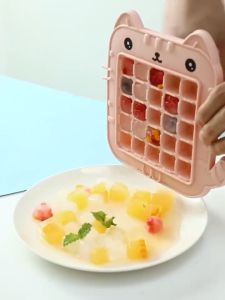 Cetakan Es batu Karakter 25 Kotak /Cetakan Puding Cetakan Jelly Cokelat / Cetakan Serbaguna / Cetakan Ager Cetakan Agar Agar / Ice Cube Tray Mold 25 Grid Termurah Terbaru Promo