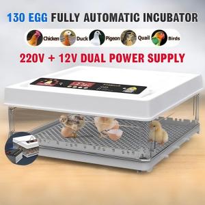 【Special price】Fully Automatic Egg Incubator 220V/12V Constant Temperature Incubator for chicken/egg