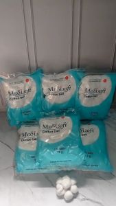 Paket 6 PCS Cotton Ball Medisoft Biru 75 Gram & Hijau 120 Gram: Kapas Bulat Perawatan Bayi